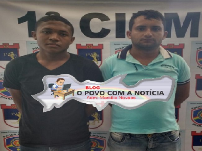 Dois integrantes de quadrilha so presos entre Floresta e Carnaubeira da Penha