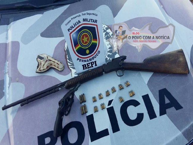 BEPI apreende duas armas de fogo na zona rural de Floresta, no Serto de PE