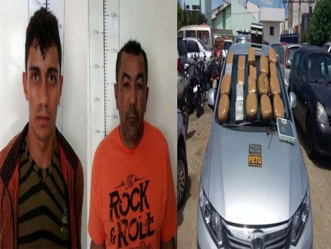 Dupla  presa com 10kg de maconha em vitria da conquista; homem  acusado de roubo a bancos na regio