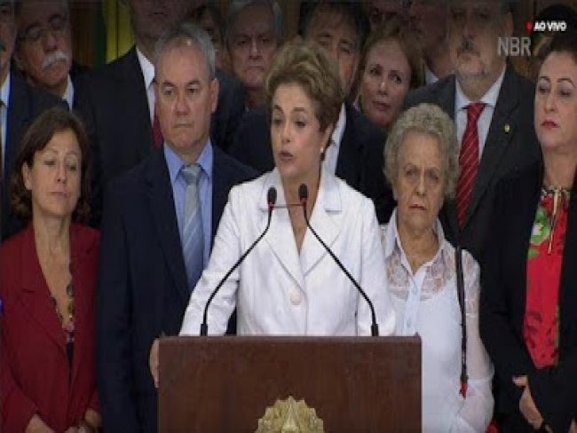 Posso ter cometido erros, mas no cometi crimes, diz Dilma em pronunciamento