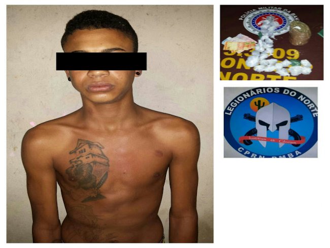 Juazeiro BA: Rapaz detido por trafico de drogas no Piranga 