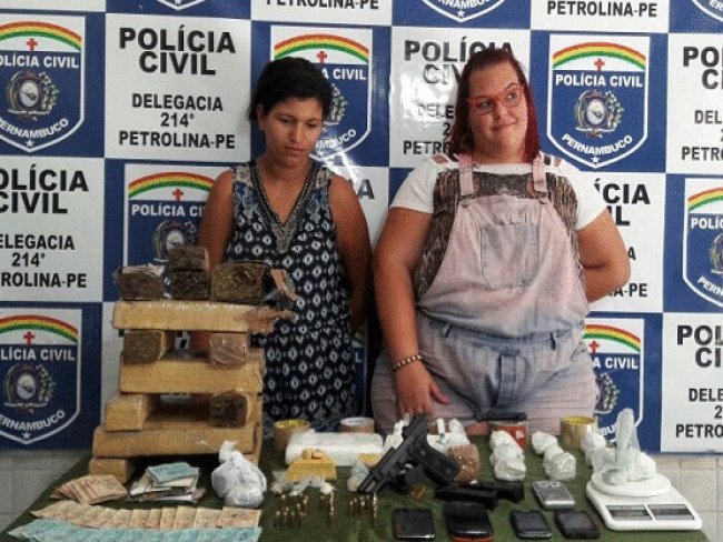 Petrolina: Polcia Civil prende Mulheres com Drogas, armas e dinheiro