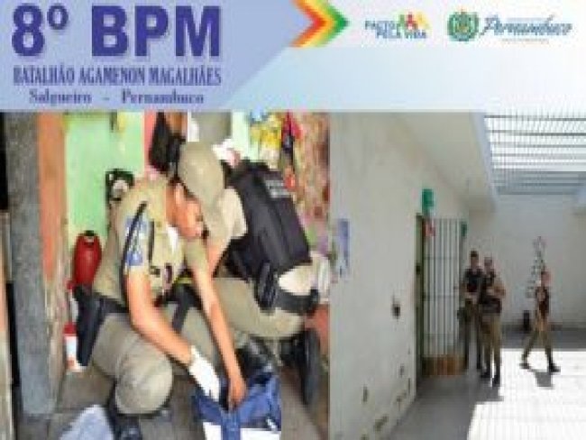 Policiais militares do 8 BPM realizam revista no Presdio Feminino de Verdejante