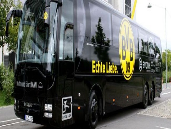 Exploso atinge nibus do Borussia Dortmund e jogador fica ferido