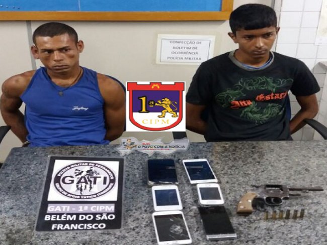 Policiais Militares prendem dois gatunos em Itacuruba, no Serto de Pernambuco