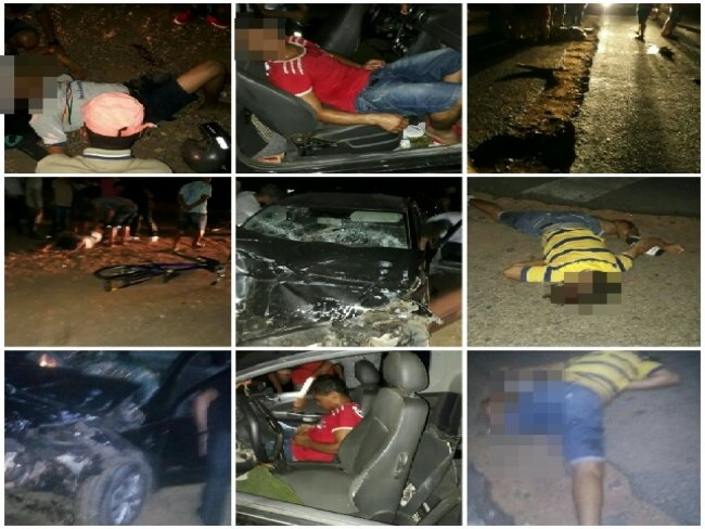 Em Petrolina: Acidente envolvendo Kombi, Saveiro e moto, deixa 10 pessoas feriadas e uma morta