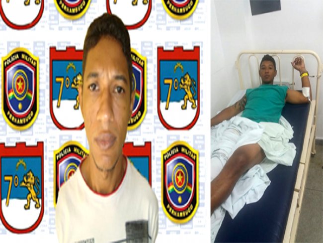 Fugitivo que trocou tiros com a PM no Piau  preso no Hospital Regional de Ouricuri