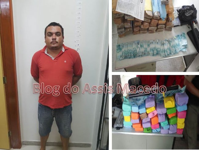 Traficante  preso em Moreilndia com mais de 34 kilos de maconha e quase 22 mil reais em notas falsas