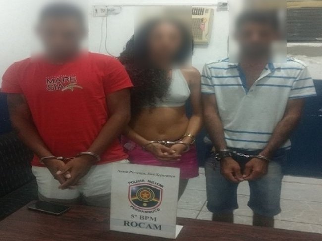Trio  preso por trfico de drogas em bairro de Petrolina-PE