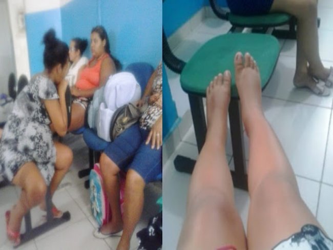 Grvida de Petrolina est h 4 dias aguardando por atendimento sentada em uma cadeira na Maternidade Municipal de Juazeiro-Ba