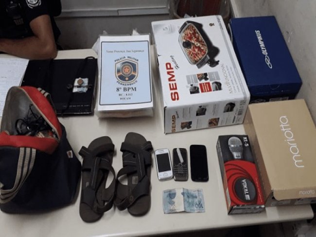 Polcia Militar recupera material furtado e prende acusado em Salgueiro