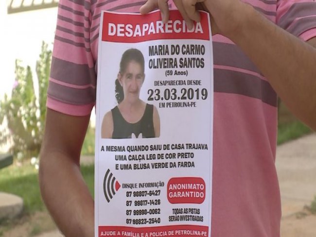 Famlia busca por mulher desaparecida no bairro Antonio Cassimiro, em Petrolina