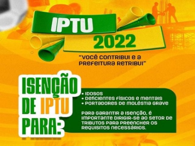 Prefeitura de Parnamirim-PE oferece isenção do IPTU a idosos, deficientes e portadores de doenças graves