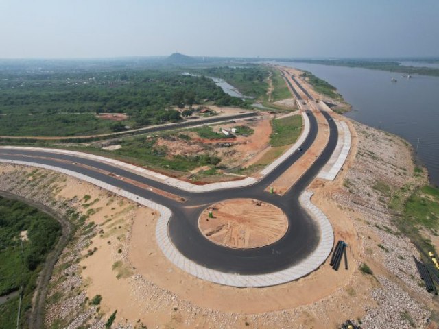 A rodovia Costanera Sur ir desafogar o trnsito em Assuno no Paraguai