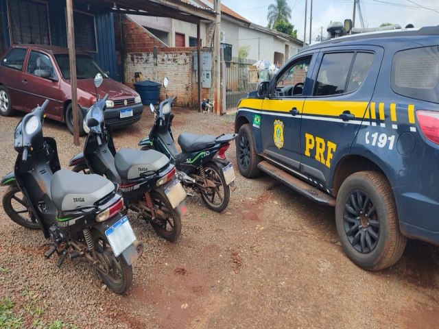 Trs motocicletas paraguaias foram recuperadas em Medianeira