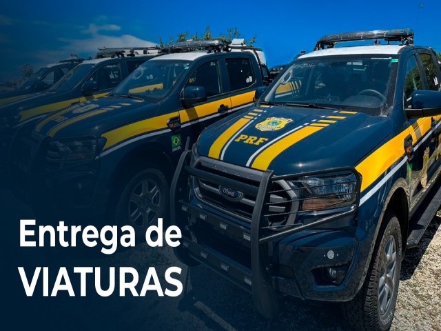 PRF recebe 25 novas viaturas para patrulhar as rodovias do Paran