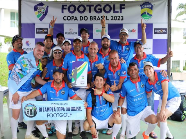 Foz do Iguau  bicampe brasileira de Footgolf