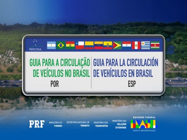PRF lana cartilha de trnsito para motoristas de pases do Mercosul