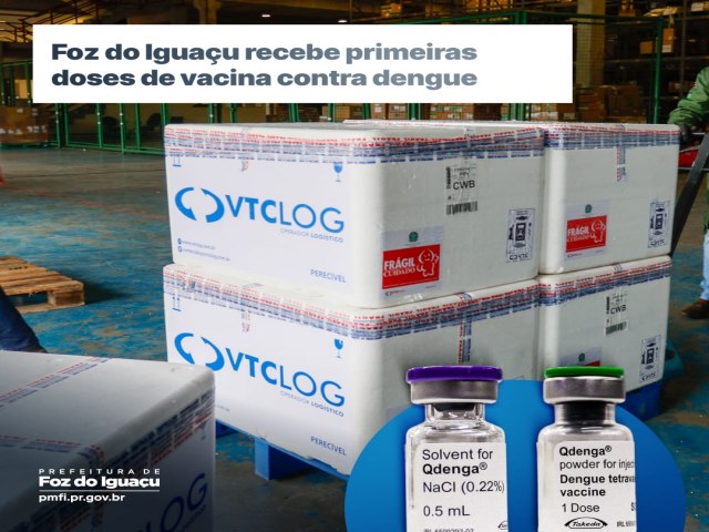 Vacinao contra a dengue comea na quarta-feira (28) em todas as unidades de sade de Foz
