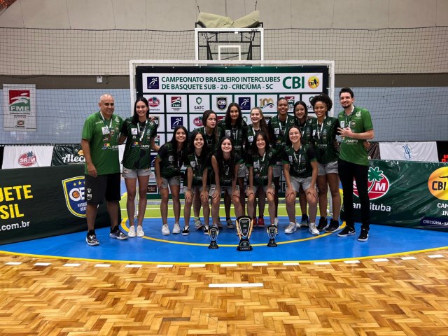 Campeonato Brasileiro Interclubes de Basquete Sub 20 Feminino de foz conquista bronze