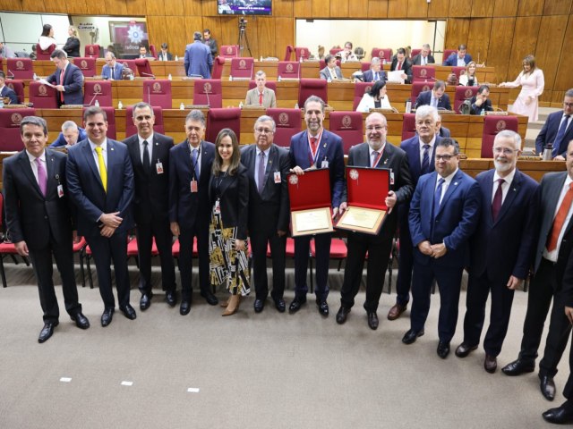 Itaipu Binacional recebe maior honraria da Cmara de Deputados do Paraguai