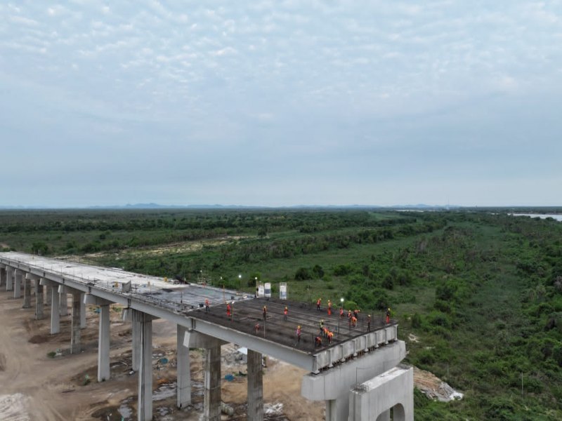 Obras na Ponte Biocenica mostram timo progresso