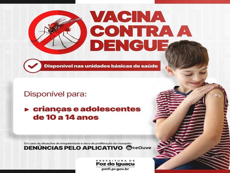  Foz refora vacinao contra a dengue