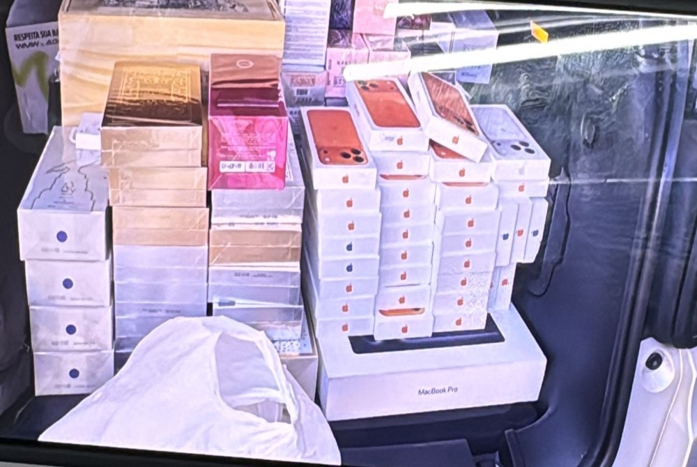Primeira apreens�o de iPhones 17 Pro Max desde o lan�amento no Paraguai