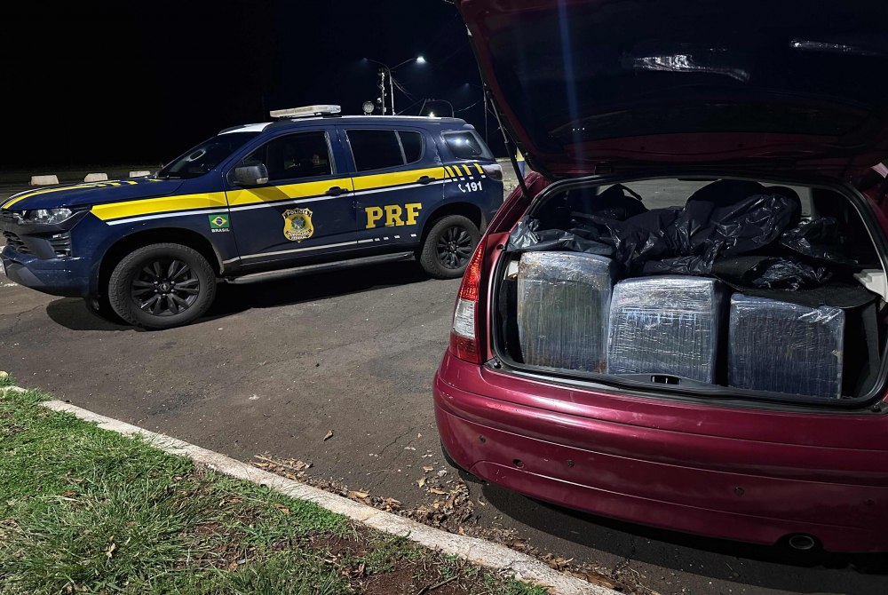 Em menos de 24h, PRF captura foragido e intercepta carregamento de 416 kg de maconha na BR-277