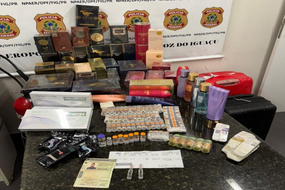 Preso passageiro com medicamentos contrabandeados no Aeroporto de Foz