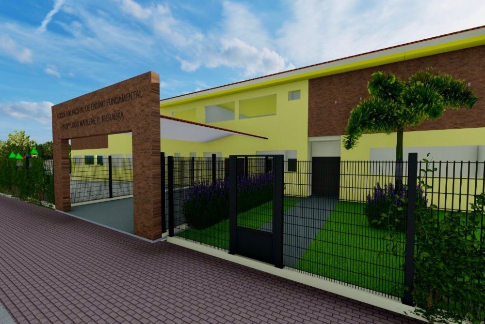 Ap�s mais de duas d�cadas sob arquibancada de est�dio escola ter� pr�dio pr�prio