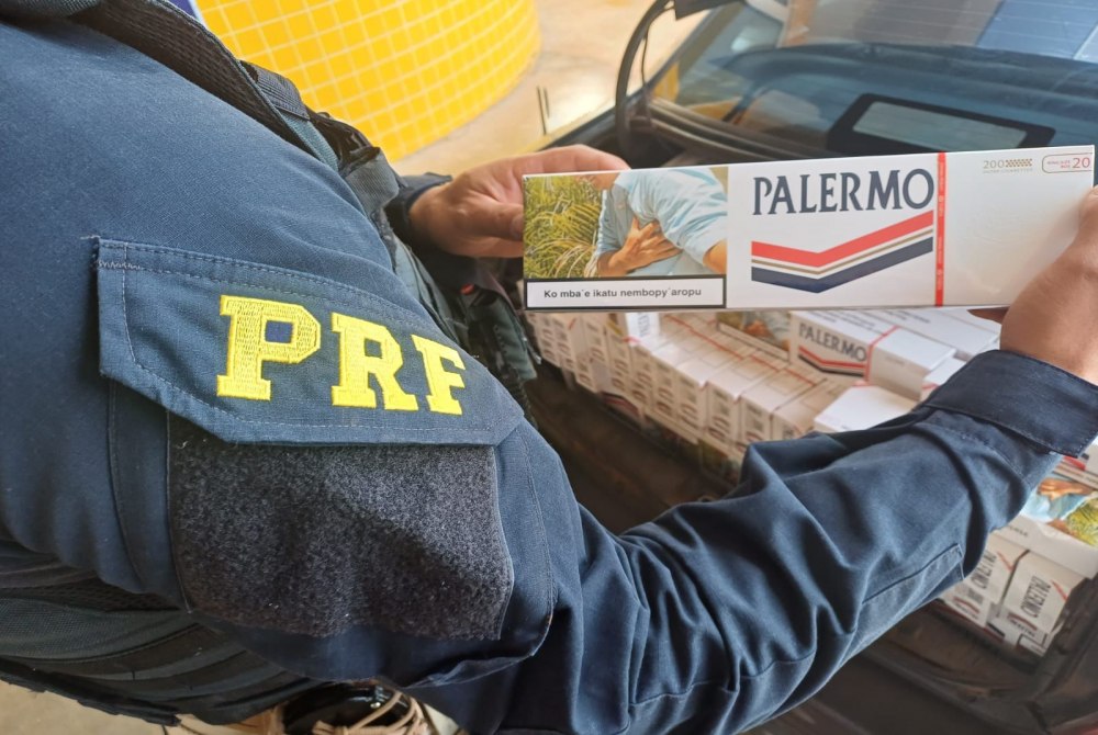 Durante partida do Brasil, ve�culo carregado com cigarros paraguaios � apreendido pela PRF