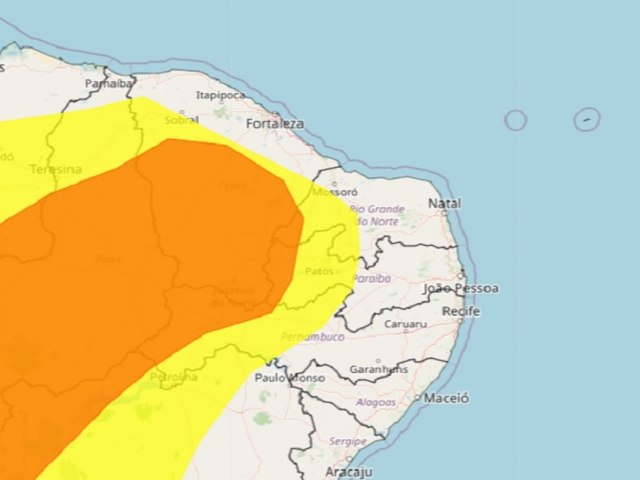 Inmet alerta para baixa umidade em 63 cidades do RN; veja lista