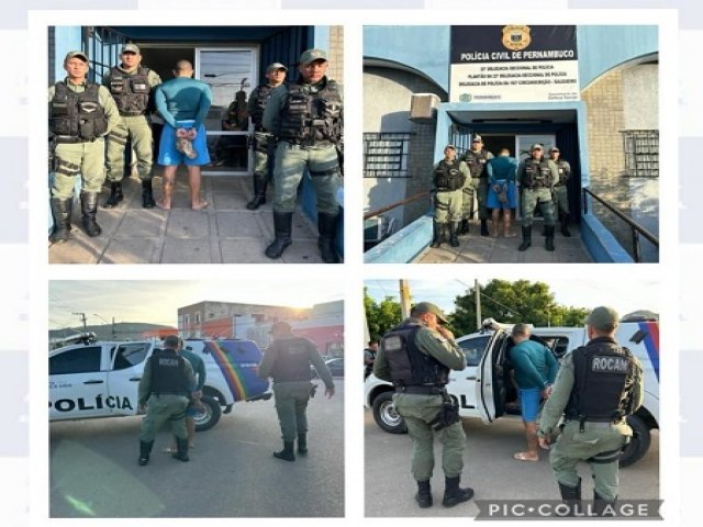 Policiais do 8 BPM prendem acusados de homicdio de policial militar do Estado do Cear