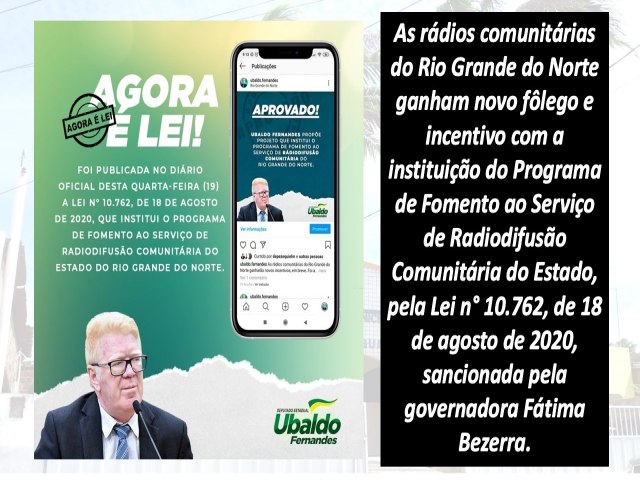  LEI: Rdios Comunitrias ganham novo flego e incentivo com a instituio do Programa Fomento ao Servio de Radiodifuso