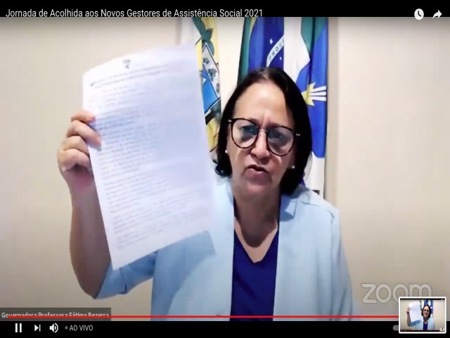 Governadora apoia Carta de Secretrios do NE que pede volta do auxlio de R$ 600 para famlias em situao de vulnerabilidade