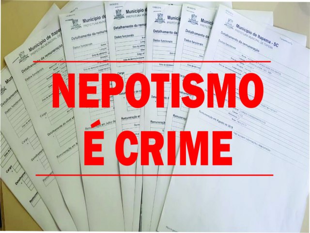 NEPOTISMO  CRIME