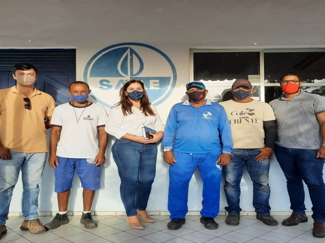 SAAE EM AO: diretora geral, Solange Amaro, realizou visita na unidade em Muri