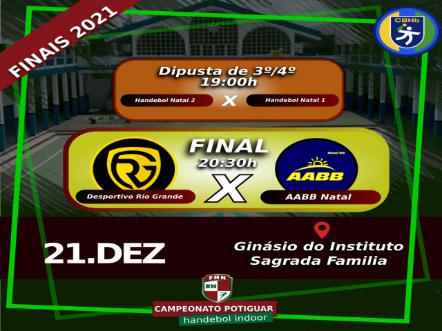 AABB Natal e Desportivo Rio Grande decidem Campeonato Potiguar de handebol