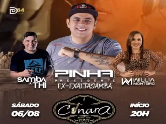 Samba do THI estará se apresentando com Pinha (Presidente do Ex-Exaltasamba) neste sábado, 06 de agosto em Ceará-Mirim