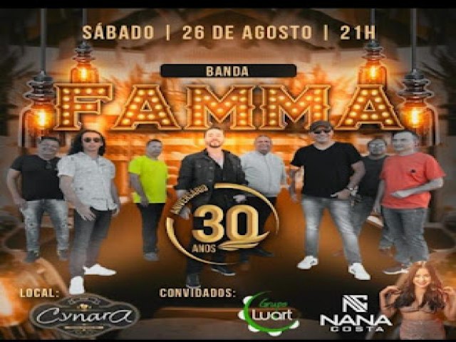 Banda Famma comemora 30 anos com show especial em Ceará-Mirim