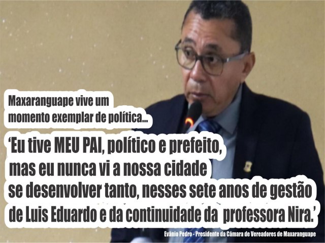 Caiu na Rede: Presidente da câmara, Evânio Pedro, não aprova nem a gestão do seu pai, ex-prefeito Pedro Enéas (in memoriam)