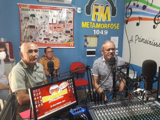 SO FRANCISCO DO OESTE/RN: Roberto Srgio  (Presidente da CAERN), foi o entrevistado na Rdio Comunitria Metamorfose FM