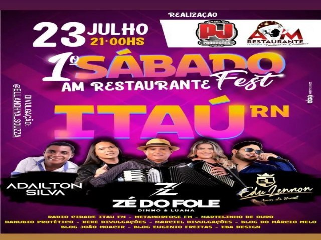 ITA/RN: Primeiro Sbado Fest - AM Restaurante - 23/07/2022