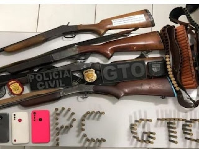 2 CIPM em ao conjunta com a Polcia Civil prende trs pessoas por porte Ilegal de arma de fogo no municpio de Alexandria/RN