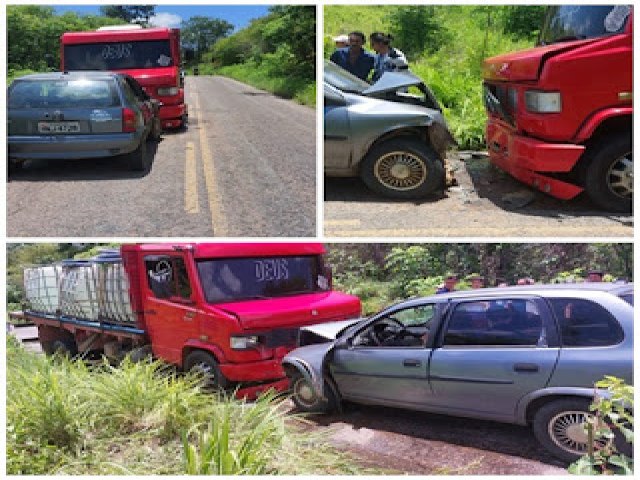 Mulher morre em coliso frontal entre carro e mercedinha 710 na RN 177 zona rural de Coronel Joo Pessoa/RN