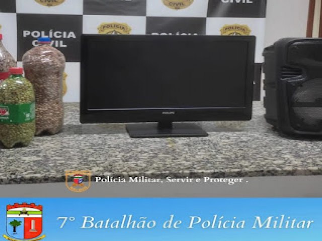 7BPM prende homem por furto a residncia e recupera objetos em So Francisco do Oeste/RNmeu ip