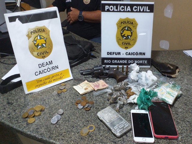Polcia Civil do RN prende trs integrantes de faco criminosa em Caic