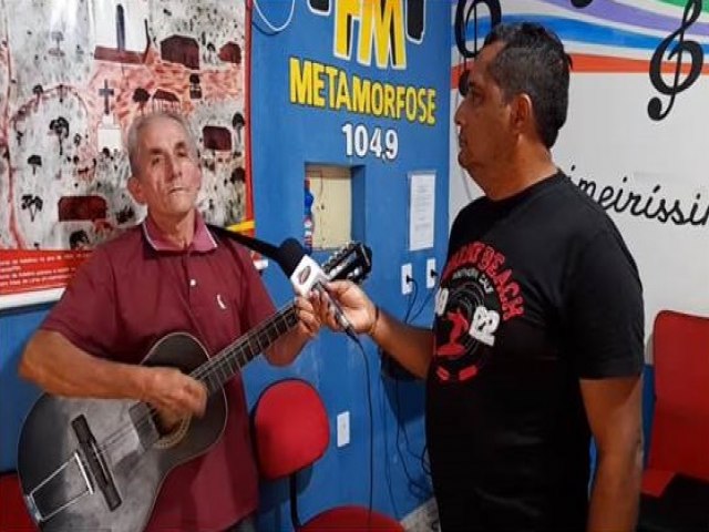 Poeta Jos Naildo na Rdio Metamorfose FM 104,9 - So Francisco do Oeste/RN