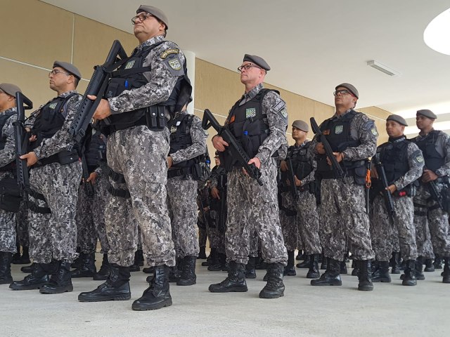 Helicpteros e policiais do Cear e da Paraba reforam segurana pblica do RN